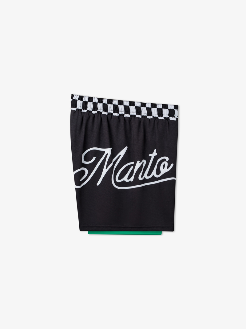 MANTO hybrid fightshorts Cross -black